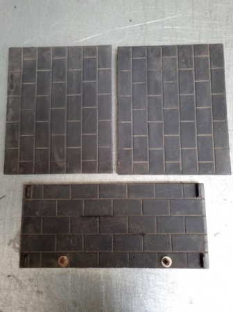 Replacement 3 pc Cast Iron Lining Panel Set for Sunrain JA033